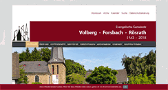 Desktop Screenshot of evkirche-roesrath.de